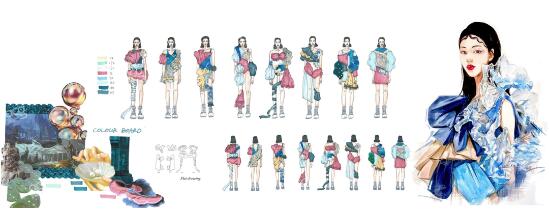 邱同學(xué)服裝設(shè)計創(chuàng)作過程